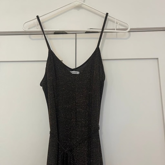 Reformation Koda Jumpsuit Gold Sparkle XS - Picture 4 of 10